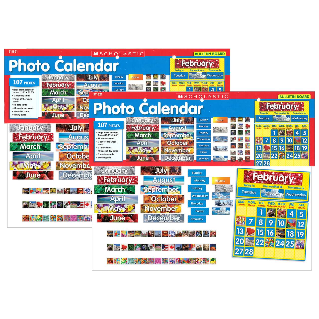 Scholastic Teaching Resources Photo Calendar Bulletin Board, 2 Sets